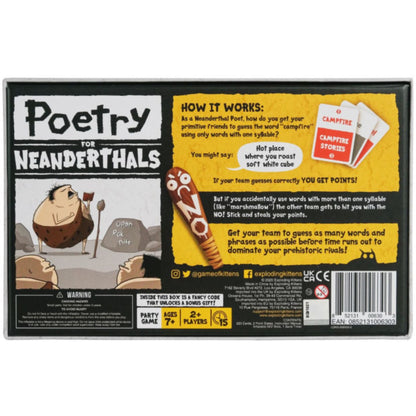 Poetry for Neanderthals